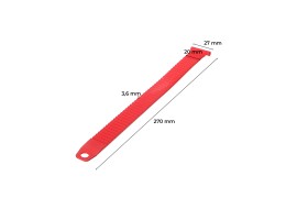 Pasek mocujący do uchwytu rowerowego na hak, długość 27 cm, czerwony - część zamienna