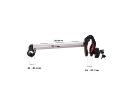 Ramię / uchwyt ramy roweru do bagażnika na hak, długie, długość 29 cm - część zamienna