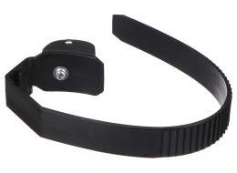 Pasek szybkiego zapięcia do bagażnika rowerowego na hak, długość 38 cm, czarny - część zamienna