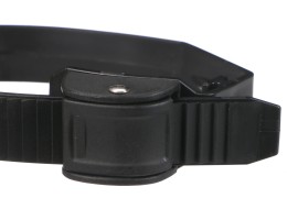 Pasek szybkiego zapięcia do bagażnika rowerowego na hak, długość 38 cm, czarny - część zamienna