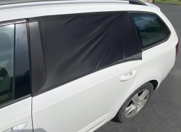 Osłona przeciwsłoneczna na boczne okno samochodu / pokrowiec na drzwi CAR SUNSHADE SET 3, roz. L, 2