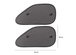 Osłona przeciwsłoneczna z przyssawką na boczne okno samochodu CAR SUNSHADE SET 9, 65 x 38 cm, 2 szt.