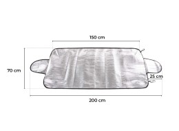 Osłona przed szronem, śniegiem i słońcem CAR SNOW COVER 1, 200 x 70 cm