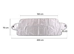 Osłona przed szronem, śniegiem i słońcem CAR SNOW COVER 2, 200 x 70 cm