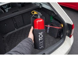 Uchwyt gaśnicy 1 kg do samochodu na rzep CAR FIRE 1