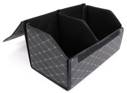 Organizer do bagażnika samochodowego CAR COMPACT ELEGANT L, 2 przegródki, składany, z pokrywą
