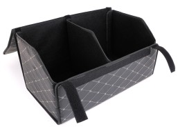 Organizer do bagażnika samochodowego CAR COMPACT ELEGANT L, 2 przegródki, składany, z pokrywą