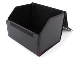 Organizer do bagażnika CAR COMPACT LEATHER M, 1 przegroda, składany, z pokrywą SIXTOL