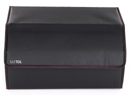 Organizator do bagażnika samochodu CAR COMPACT LEATHER L, 2 przegrody, składany, z pokrywą