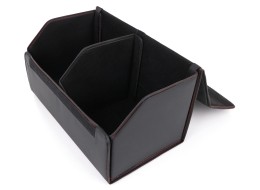 Organizator do bagażnika samochodu CAR COMPACT LEATHER L, 2 przegrody, składany, z pokrywą