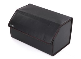Organizator do bagażnika samochodu CAR COMPACT LEATHER L, 2 przegrody, składany, z pokrywą