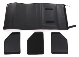 Organizator do bagażnika samochodu CAR COMPACT LEATHER L, 2 przegrody, składany, z pokrywą