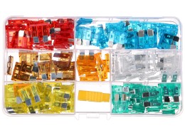 Zestaw samochodowych bezpieczników nożowych MECHANIC FUSE SET 1, 5-30A, 120 szt.