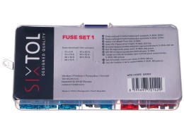 Zestaw samochodowych bezpieczników nożowych MECHANIC FUSE SET 1, 5-30A, 120 szt.