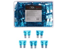 Zestaw nożowych bezpieczników samochodowych MECHANIC FUSE SET 15A, 100 szt.