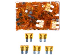 Zestaw nożowych bezpieczników samochodowych MECHANIC FUSE SET 5A, 100 szt.