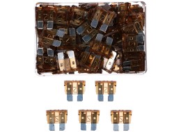 Zestaw bezpieczników samochodowych nożowych MECHANIC FUSE SET 7,5A, 100ks