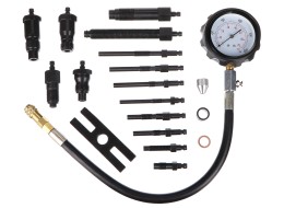 Zestaw do testowania kompresji silników Diesla MECHANIC ENGINE TESTER 19, 0-70 bar, 19 szt.