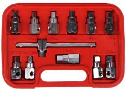 Zestaw do spuszczania oleju MECHANIC OIL DRAIN SET 12, Hex + kwadrat, 12 szt.