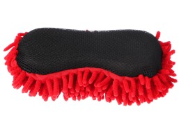 Gąbka do mycia auta CAR DETAILING WASH 1, 24 x 12,5 x 6 cm, czarno-czerwona