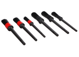 Zestaw precyzyjnych pędzli do czyszczenia auta CAR DETAILING BRUSH 6, 6 szt.