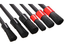 Zestaw precyzyjnych pędzli do czyszczenia auta CAR DETAILING BRUSH 6, 6 szt.