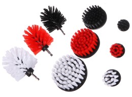 Zestaw szczotek do wiertarki do czyszczenia samochodu CAR DETAILING DRILL BRUSH 9, 9 szt.