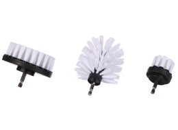 Zestaw szczotek do wiertarki do czyszczenia samochodu CAR DETAILING DRILL BRUSH 3 SOFT, 3 szt.