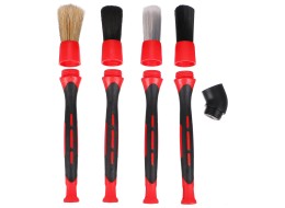 Zestaw precyzyjnych szczotek z wymiennymi nasadkami do czyszczenia samochodu CAR DETAILING BRUSH 4