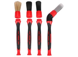 Zestaw precyzyjnych szczotek z wymiennymi nasadkami do czyszczenia samochodu CAR DETAILING BRUSH 4