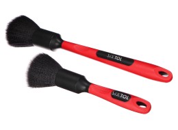Zestaw precyzyjnych pędzli do czyszczenia samochodów z ergonomiczną rączką CAR DETAILING BRUSH 2 PRO, 2 sztuki
