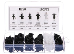 Zestaw spinek, zaczepów i kołków do tapicerki samochodowej MECHNIC TRIM CLIP SET 100