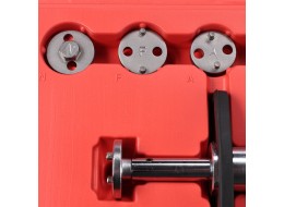 Pneumatyczny przyrząd do wciskania tłoczków hamulcowych MECHANIC BRAKE SET PNEU 16, zestaw 16 szt.
