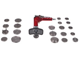 Pneumatyczny przyrząd do wciskania tłoczków hamulcowych MECHANIC BRAKE SET PNEU 23, zestaw 23 szt.