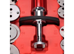 Pneumatyczny przyrząd do wciskania tłoczków hamulcowych MECHANIC BRAKE SET PNEU 23, zestaw 23 szt.