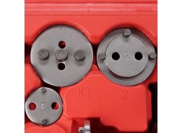 Pneumatyczny przyrząd do wciskania tłoczków hamulcowych MECHANIC BRAKE SET PNEU 23, zestaw 23 szt.
