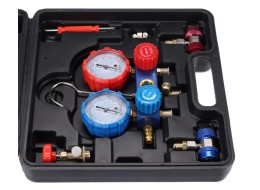 Zestaw do pomiaru ciśnienia i szczelności klimatyzacji samochodowej MECHANIC AC TESTER 1