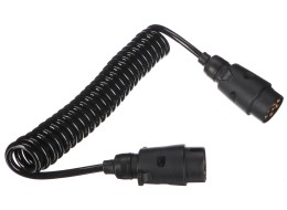 Propojovací spirálový kabel zástrčky tažného zařízení TRAILER CABLE 3, 7-7pin, 3m