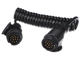 Propojovací spirálový kabel zástrčky tažného zařízení TRAILER CABLE 4, 13-13pin, 3m