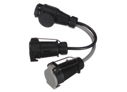 Redukcja wtyczki urządzenia holowniczego TRAILER CABLE 6, z 13pin na 7pin N+S, 35cm