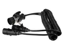 Spiralny adapter połączeniowy z 15-pin na 2×7-pin (S+N) TRAILER CABLE 9, 24V, 3,5m