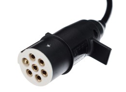 Spiralny kabel połączeniowy 7-pin typ S TRAILER CABLE 10, wtyczka z tworzywa, 24V, 3,5 m