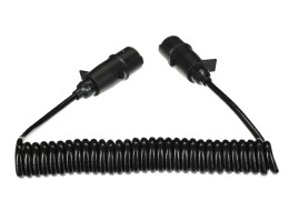 Spiralny kabel połączeniowy 7-pin typ S TRAILER CABLE 10, wtyczka z tworzywa, 24V, 3,5 m