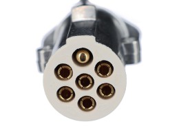 Spiralny kabel połączeniowy 7-pin typ S TRAILER CABLE 12, wtyczka metalowa, 24V, 3,5 m