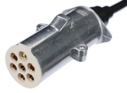Spiralny kabel połączeniowy 7-pin typ S TRAILER CABLE 12, wtyczka metalowa, 24V, 3,5 m