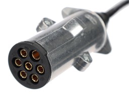 Spiralny kabel połączeniowy 7-pin typ N TRAILER CABLE 13, metalowa wtyczka, 24V, 3,5m