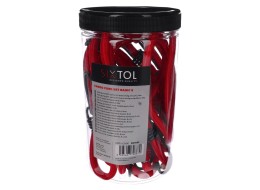 Zestaw gumowych pasów mocujących/gumek CARGO CORD SET BASIC 8, 8 szt.
