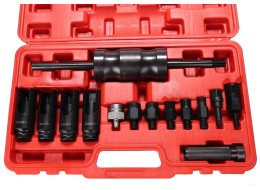 Zestaw do demontażu wtryskiwaczy z młotkiem udarowo-przesuwnym MECHANIC PULLER SET 1, 14 szt.