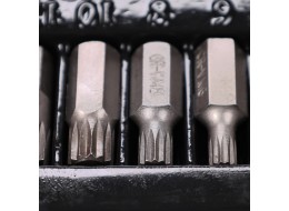 Zestaw bitów Torx w metalowym pudełku MECHANIC TORX SET 1, 40 szt.