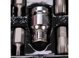 Zestaw bitów Torx w metalowym pudełku MECHANIC TORX SET 1, 40 szt.
